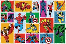 Nathan 12001549 Dėlionė 3000 dalių Retro Marvel suaugusiems ir vaikams nuo 14 metų Aukštos kokybės dėlionė Puiki integracija Mano herojų kolekcija