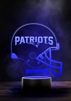 Naujosios Anglijos Patriotai NFL LED lempos šviesos logotipas Šalmas keičia režimą su 6 skirtingomis spalvomis
