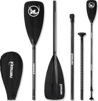 NEMAXX® SUP Paddel Stechpaddel - 3-teilig, teleskopiškai tvirtas, aliuminis/karbonas, itin lengvas, apsaugotas nuo susisukimo/ergonomischer Griff - für SUP, Kajak, Kanu & Schlauchboot (verschiedene Modelle & Längen)