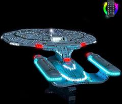Nuotolinio valdymo LED šviestuvų rinkinys, suderinamas su "Lego U.S.S. Enterprise NCC-1701-D 10356" (ne modelis), LED šviestuvų rinkinys, suderinamas su "Lego 10356 u.s.s. Enterprise Ncc-1701-d" statybinių kaladėlių modeliu