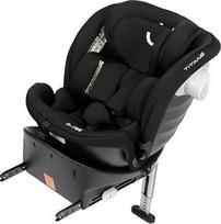 Nurse Titane Kindersitz i-Size 40-150 cm, 360° drehbar, ISOFIX mit Stützbein, Rückwärts- und Vorwärtsgerichtet, Seitenschutz, Schwarz