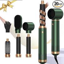 OKWRAP Plaukų stiliatoriaus rinkinys Hairstyler 5 in 1 plaukų stiliatorius, Airstyler oro suktukai Plaukų džiovintuvas 5 in 1 su apvaliu šepečiu džiovintuvu Šiltas oro šepetys Plaukų džiovintuvas garbanojimo geležis Oro terminis šepetys