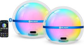 OLIGHT Sphere C 2 LED naktinių žibintų paketas su programėlės valdymu, maks. 75 liumenai, iki 40 valandų baterijos veikimo laikas, 20 apšvietimo parinkčių, USB-C įkraunama nuotaikos šviesa kasdieniam naudojimui