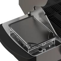 onlyfire Universali šoninio degiklio apverčiama kepsninės plokštė iš ketaus, kepsninės plokštė su nuimamu griliu, BBQ Plancha kepsninė, skirta dujinėms ir medžio anglių kepsninėms, dujinių kepsninių priedai