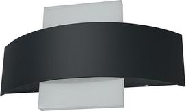 OSRAM ENDURA Style Shield kvadratinis LED lauko šviestuvas su viršutiniu ir apatiniu šviesos lizdu, tamsiai pilkas aliuminis, IP44 apsauga, skirtas fasadams ir (arba) prieigoms