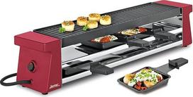 Pavasaris 3039003001 Raclette 4 Compact su aliuminio grilio plokštele iš ketaus raudonos spalvos