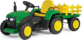PEG John Deere Farm Power elektrinis traktorius su radijo valdymu ir priekaba. Nuo 18 mėn. Ličio akumuliatorius ilgam žaidimo laikui.