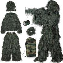 PELLOR 3D Ghillie kamufliažinis kostiumas Fancy Dress kostiumai Vyrai 6 dalių rinkinys Taktika Medžioklės drabužiai Snaiperio kostiumas Savarankiškai lipnus daugkartinio naudojimo džiunglių miško kamufliažinis kostiumas Medžioklės drabužiai