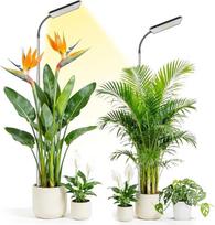 Pflanzenlampe LED, Pflanzenlicht für Zimmerpflanzen, 153 LEDs Grow Lampe für Zimmerpflanzen, Growing Lampe mit 3 Lichtmodi5 Helligkeit,25-165cm Höhenverstellbar Pflanzenlampe für Große.2 Pack