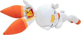 Pokémon PKW2704 - 45 cm miegantis pliušinis - Hopplo, oficialus pokemonų pliušas