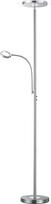 Reality Leuchten Ackbar R42752107 LED grindų lempa Metal Nickel Matt su 18 W LED