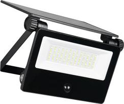 Reality Leuchten Moura R22106132 LED saulės lauko sieninis šviestuvas Aliuminis Juodas matinis plastikinis stiklas Į komplektą įeina 18 W LED judesio jutiklio šviesa Reguliuojama spalva