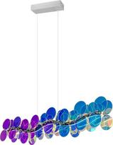 Realybė Leuchten Pulse R33681153 LED pakabinamas šviestuvas Metalinis chromo plastikas Skaidri vaivorykštė Į komplektą įeina 18 W LED