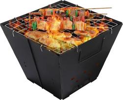 REDCAMP Lauko geriamasis ugniakuras Fire Pit Burner Heater Nešiojamasis BBQ Heat Resistant Charcoal Burning Pits for Patio Camping