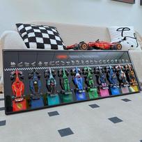 Rėmelis, suderinamas su "Lego Technic Speed Champions F1", 10 in 1 77242-77251, sieniniai modeliai, 110 x 40 cm, idealiai tinka svetainei ir biurui, parodų salei (modeliai neįtraukti)