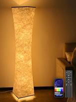 RGB grindų lempa Gyvenamasis kambarys Dimmable LED grindų lempa Modern su muzikos sinchronizavimu, nuotolinio valdymo pultu / programėlių valdymu, grindų lempa keičia spalvą, grindų lempa vaikų kambariui, žaidimams, miegamajam, pagaminta iš audinio, balta