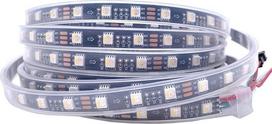 RGBWW DC12V SK6812 (panašus į WS2812B) 5m 60LEDs/Pixels/m 300LEDs individualiai adresuojamas lankstus 4 spalvos 1 LED svajonių spalvos LED juosta ne vandeniui IP67 (12V 5M SK6812 RGBWW, juoda Pcb Ip67)