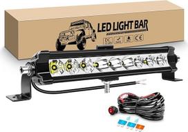 RIGIDON LED darbo šviesos juosta 11 colių 27 cm 30 W vienos eilės LED šviesos juosta su 12 V laidų komplektu, plona papildoma priekinių žibintų darbo šviesos juosta automobiliui, visureigiui, visureigiui, keturračiui, visureigiui, keturračiui, keturračiui