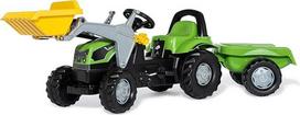 Rolly Toys 023196 rollyKid Deutz-Fahr 5115 G TB 023196 Pedalinis traktorius su priekaba vaikams nuo 2,5 iki 5 metų, su galine jungtimi
