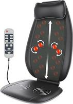 Rückenmassagegerät, RENPHO Massagesitzauflage S-Form Shiatsu Massageauflage mit Vibration, Wärmefunktion, Tiefenknetrollen, Massagegerät für Schulter, Taille, Hüfte