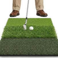 SAPLIZE Faltbare Golfschlagmatte, groß, eng liegend, rau und Fairway zum Fahren, Chippen und Putting-Training, tragbare Golf-Übungsmatte