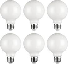 SD LUX G80 E27 LED lemputė Vintage Globe Dekoratyvinės lemputės Edisono LED lemputė (nedeganti) 8W 1000lm (pakeičia 100W) CRI>90 2700K Šilta balta 360° spindulio kampas (6 vnt., G80-White)
