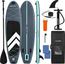 SereneLife Stand Up Paddling Board Aufblasbar, SUP 84cm bis 160kg für Erwachsene - Standup Paddle Board Set mit Paddel, Pumpe, Rucksack