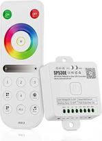 SEZO SP530E 12-in-1 WiFi LED valdiklių rinkinys DC5V-24V ir RB3 2.4G belaidis nuotolinio valdymo pultas, suderinamas su "Alexa" "Google Home" išmaniuoju balsiniu valdymu, skirtas 3CH PWM RGB RGBW SPI LED juostoms WS2812B WS2811