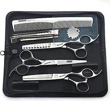 SHARONDS 6 "Profesionalūs kirpimo žirklės Salono specialus rinkinys Ilgi plaukai Splitas Trim rinkinys Plonėjimo žirklės rinkinys 440c plieno daugiafunkcinės kirpimo žirklės