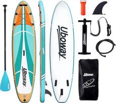 Signstek Stand Up irklavimo lenta Pripučiamos SUP lentos komplektas Pripučiamas irklas Surfboard Stabilus lengvas komplektas Priedai