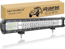 SKYWORLD LED darbinių žibintų juosta, 20 colių 51 cm 288 W papildomas priekinis LED žibintas 12 V 24 V automobilio LED darbinių žibintų juosta Vandeniui atspari šviesos juosta, skirta 4x4 visureigiams SUV UTV ATV automobiliams traktoriams