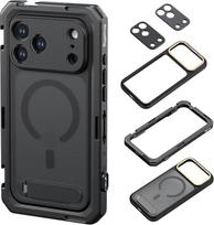 SMALLRIG "iPhone 17 Pro" mobilusis vaizdo kameros narvelis, su telefono dėklu, TPU minkštu rėmeliu, T-Mount laikikliu ir 17 mm sriegine objektyvo galine plokštele, mobiliojo telefono vaizdo laikiklis videografijai, pavyzdinis leidimas - 5542