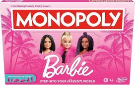 Stalo žaidimas "Monopoly Barbie Edition" - angliška versija, stalo žaidimas šeimai ir daugeliui žaidėjų vaikams, paaugliams ir suaugusiesiems, stalo žaidimas, nuo 8 metų