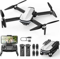 Šventojo akmens dronas su 1080P kamera pradedantiesiems, bešepetėlinis variklis, optinis srautas, 28 minučių skrydžio laikas, valdymas gestais ir balsu, sulankstomas RC dronas su 2 baterijomis, CO
