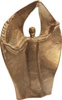 Taikos angelo figūrėlė Bronzinė 12 cm Apsaugos, meilės ir palaiminimo simbolis - rankų darbo skulptūrėlė Auksinė dovana vestuvėms, krikštynoms, Kalėdoms arba kaip dekoracija