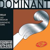 Thomastik viena styga violončelei 4/4 Dominant - A styga su nailono šerdimi, chromuota, vidutinė