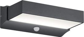 Trio Leuchten Cuando 226669242 LED lauko sieninis šviestuvas, aliuminis, 11 W, antracito spalvos, judesio detektorius