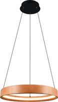 Trio Leuchten Lynwood 355030130 LED pakabinamas šviestuvas Metalinė juoda matinė mediena Guminis medis 28 vatų LED jungiklio reguliatorius