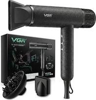 VGR 640 HD profesionalus plaukų džiovintuvas su difuzoriumi Plaukų džiovintuvas su 11000 aps/min BLDC varikliu Greitai džiūstantis plaukų džiovintuvas su trimis magnetiniais stiliaus priedais, jonų plaukų džiovintuvas su nuimama valymo nugarėle