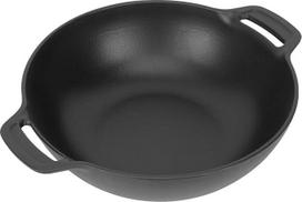 WELL GRILL ketaus keptuvė WOK, skirta dujiniam griliui "Weber Gourmet BBQ System" ir "Weber" 57 cm medžio anglių griliui, WOK keptuvė vištienai kepti, skirta sultingai kepti vištieną BBQ priedai