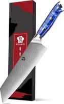 WILDMOK Kiritsuke peilis 21 cm, klasikinis virtuvės šefo peilis, profesionalus aštrus damaskinis peilis - japoniškas virtuvės šefo peilis iš damaskinio plieno, ergonomiška dervos rankena ir dovanų dėžutė