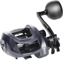 Žvejybos ritė "Baitcaster", 6,4:1 pavarų santykis, trigerio skylės, didelės apkrovos, 4" x 4,75", žemo profilio, plati rankenėlė