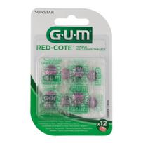 GUM Red-Cote dantų valymo tabletės, 12 vnt.