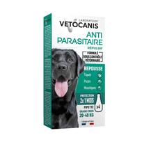 Vetocanis lašiukai nuo erkių didelių veislių šunims Pakuotė: 4 x 3 ml