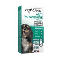 Vetocanis lašiukai nuo erkių mažų veislių šunims Pakuotė: 2 x 2 ml