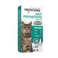 Vetocanis lašiukai nuo erkių suaugusioms katėms Pakuotė: 2 x 0,6 ml