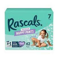 Sauskelnės-kelnaitės Rascal And Friends Premium, 7 dydis, 17 kg, 42 vnt.