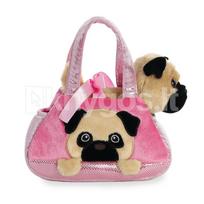 AURORA FANCY PALS Pliušinis mopsas rankinėje, 20 cm
