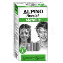 Kreidutės grimui ALPINO Face stick Metallic sidabro sp. 6 vnt.