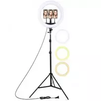 56cm LED Light Ring 67W with 3x holders + BT remote + Tripod 2.1m